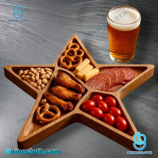 Dallas Cowboys Wooden Charcuterie Board OBMgfKU