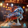 Denver Broncos Horse Whiskey Bottle-b bU9pdIE
