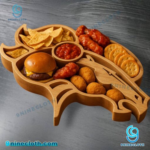 Denver Broncos Wooden Charcuterie Board Qg0ylro