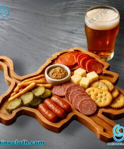 Detroit Lions Wooden Charcuterie Board TbSKALR