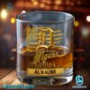 Detroit Tigers American Flag City Skyline Personalized Whiskey Glass-b zDKd3RG