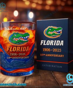 Florida Gators 119th Anniversary 1906-2025 Whiskey Glass YB8dw4s