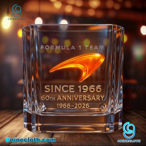 Formula 1 Team Since 1966 60th Anniversary 1966-2026 Whiskey Glass HBs9q6d