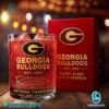 Georgia Bulldogs National Champions 1942 1980 2021 2022 Whiskey Glass fVW2N4Z