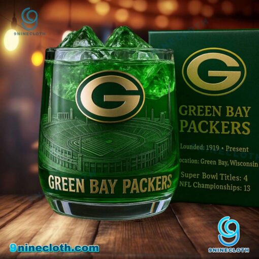 Green Bay Packers Stadium Whiskey Glass M7ktBmW