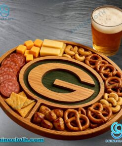 Green Bay Packers Wooden Charcuterie Board EtUJGgM
