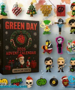 Green Day American Santa Advent Calendar 2025 Wki4r2u