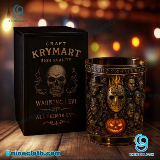 Halloween Horror Legends Whiskey Glass xIvyZgH
