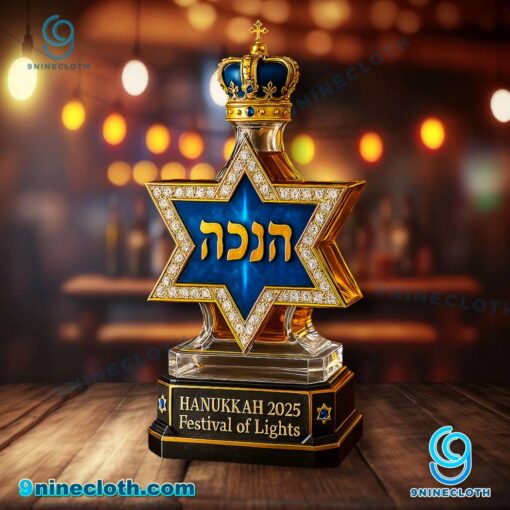 Hanukkah 2025 Festival Of Lights Whiskey Bottle 0uSfUvO
