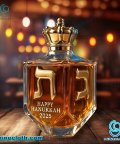 Happy Hanukkah 2025 Whiskey Bottle p4WPyJr