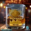 Houston Rockets American Flag City Skyline Personalized Whiskey Glass-b 8GdFPwK