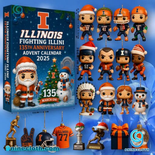 Illinois Fighting Illini 135th Anniversary Advent Calendar 2025 8pkIlyg