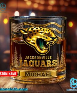 Jacksonville Jaguars American Flag Personalized Whiskey Glass 0vdWQ9g