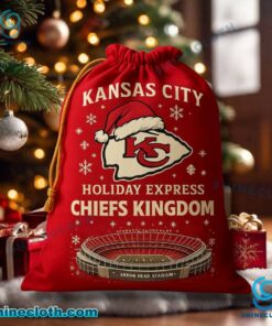 Kansas City Chiefs Holiday Express Chiefs Kingdom Santa Sack ugt0Tbk