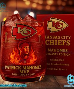 Kansas City Chiefs Patrick Mahomes Mvp 2018 2022 2023 Whiskey Glass ojQSuW7