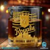 Kansas City Royals American Flag City Skyline Personalized Whiskey Glass qmLgbYk