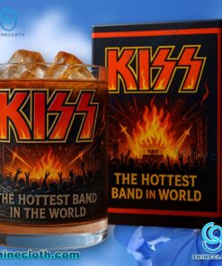 Kiss The Hottest Band In The World Whiskey Glass l6V4F8a