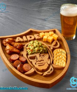 Las Vegas Raiders Wooden Charcuterie Board wTEzDVM
