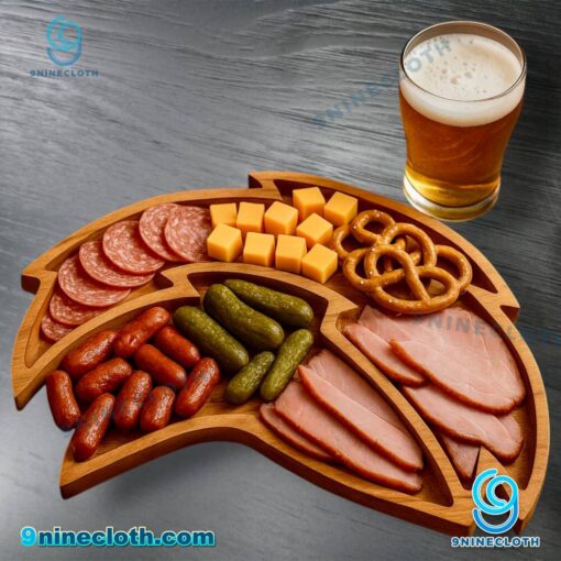 Los Angeles Chargers Wooden Charcuterie Board NYRk176