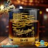 Los Angeles Dodgers American Flag City Skyline Personalized Whiskey Glass 4hcT69N