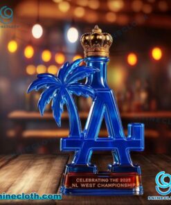 Los Angeles Dodgers Celebrating The 2025 NL West Championship Whiskey Bottle rwSCXIH