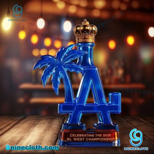 Los Angeles Dodgers Celebrating The 2025 NL West Championship Whiskey Bottle rwSCXIH