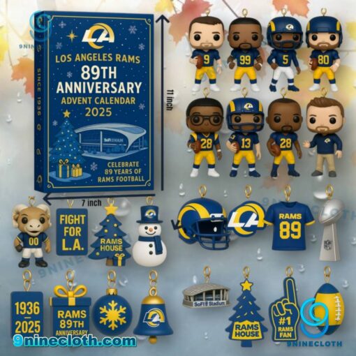 Los Angeles Rams 89th Anniversary Advent Calendar 2025 1woZfLi