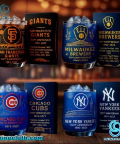 MLB Team Anniversary Whiskey Glass jB2iYFm