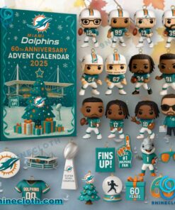 Miami Dolphins 60th Anniversary Advent Calendar 2025 8sa7KPq