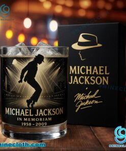 Michael Jackson In Memoriam 1958-2009 Whiskey Glass FPRxkAy