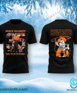 Mike Gundy 35 Years Oklahoma State Cowboys Thank You For The Memories T-shirt 4QzMTuU