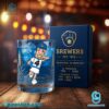 Milwaukee Brewers Famous Racing Sausages Whiskey Glass-y R7YJhNi