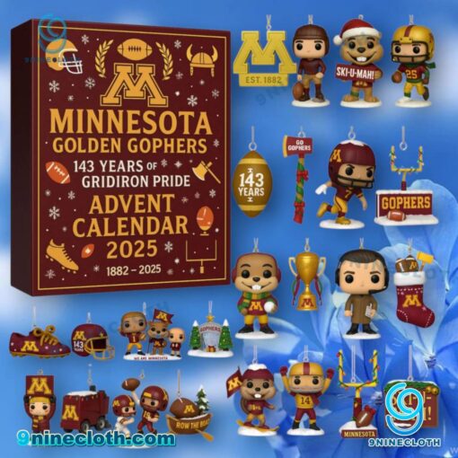 Minnesota Golden Gophers 143rd Anniversary Advent Calendar 2025 eC89D1z