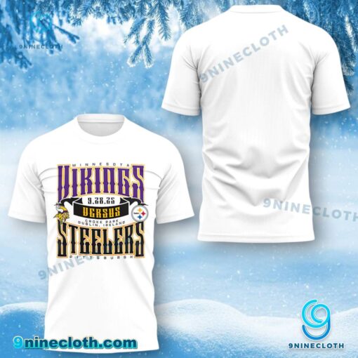 Minnesota Vikings Versus Pittsburgh Steelers 9.28.2025 T-shirt 3Z0epYi