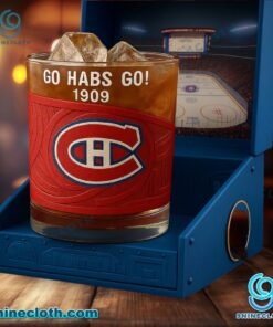 Montreal Canadiens Go Habs Go Whiskey Glass 05CKzt1