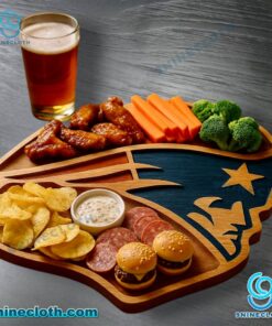 New England Patriots Wooden Charcuterie Board u74BVDb