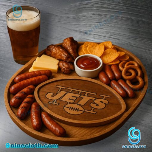New York Jets Wooden Charcuterie Board QC7qJfA
