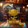 New York Mets American Flag City Skyline Personalized Whiskey Glass wlt3zMO