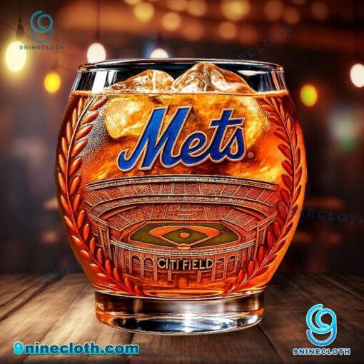 New York Mets Citi Field Stadium Whiskey Glass s8AIgj5