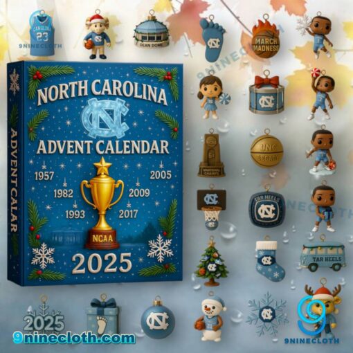 North Carolina Tar Heels Advent Calendar 2025 sZAHpgw