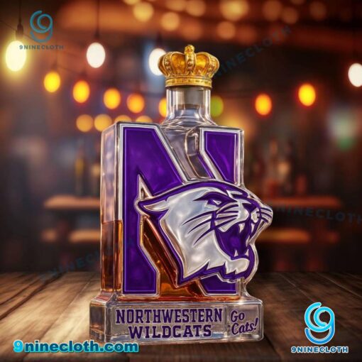 Northwestern Wildcats Whiskey Bottle r73Fv4f