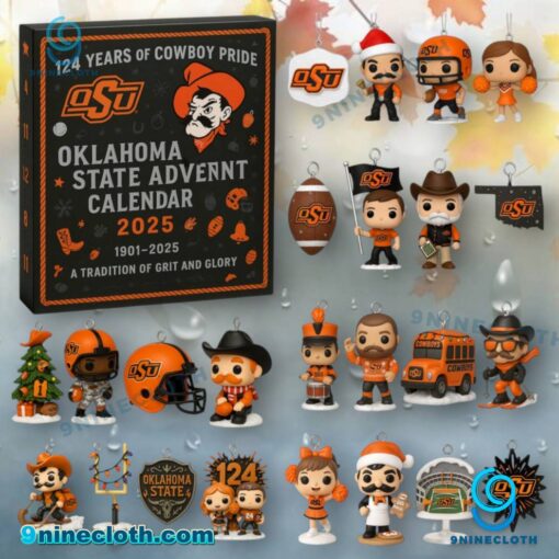 Oklahoma State Cowboys 124th Anniversary Advent Calendar 2025 JUOSng9