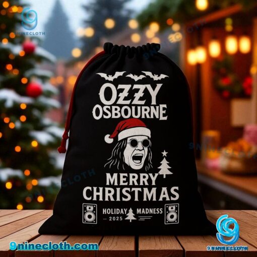 Ozzy Osbourne Merry Christmas Holiday Madness Santa Sack HIWdS2Z