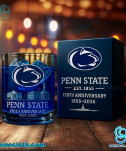 Penn State 170th Anniversary 1855-2025 Whiskey Glass FBNj7LX