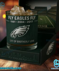 Philadelphia Eagles City Of Brotherly Love Whiskey Glass Pcs5gqW