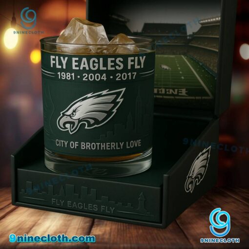 Philadelphia Eagles City Of Brotherly Love Whiskey Glass Pcs5gqW
