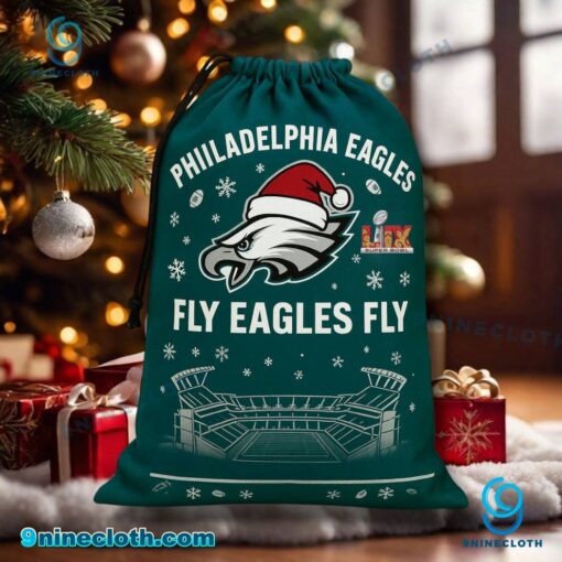 Philadelphia Eagles Fly Eagles Fly Holiday Santa Sack qYWmfFt