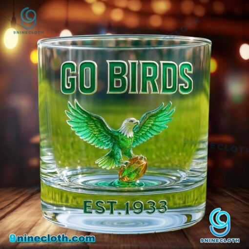 Philadelphia Eagles Go Birds Est 1933 Whiskey Glass HkJ64LR