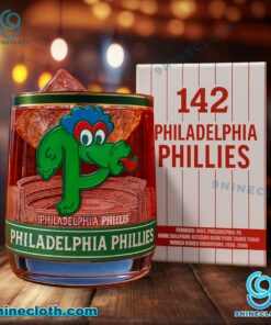 Philadelphia Phillies 142nd Anniversary Whiskey Glass gKTH2ua