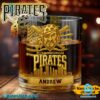 Pittsburgh Pirates American Flag City Skyline Personalized Whiskey Glass tYS70bz